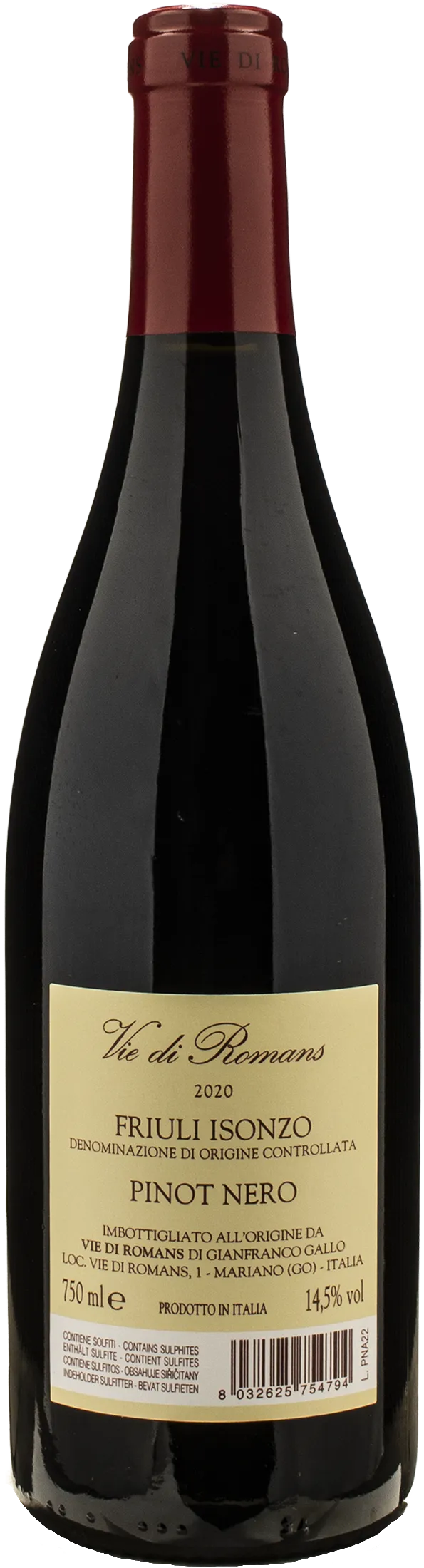 Vie di Romans Friuli Isonzo Pinot Nero 2020
