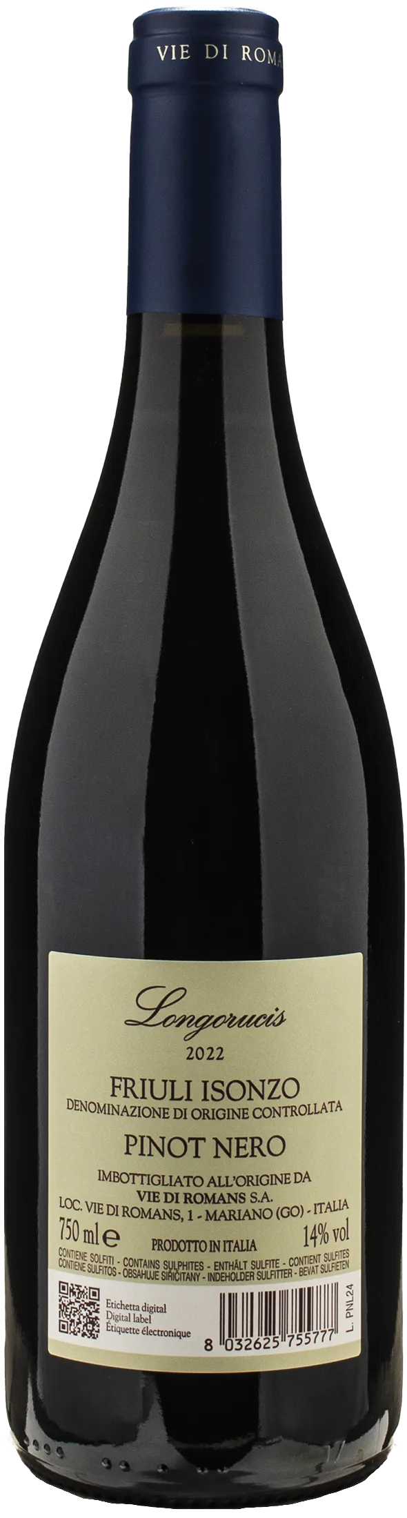 Vie di Romans Pinot Nero Longorucis 2022