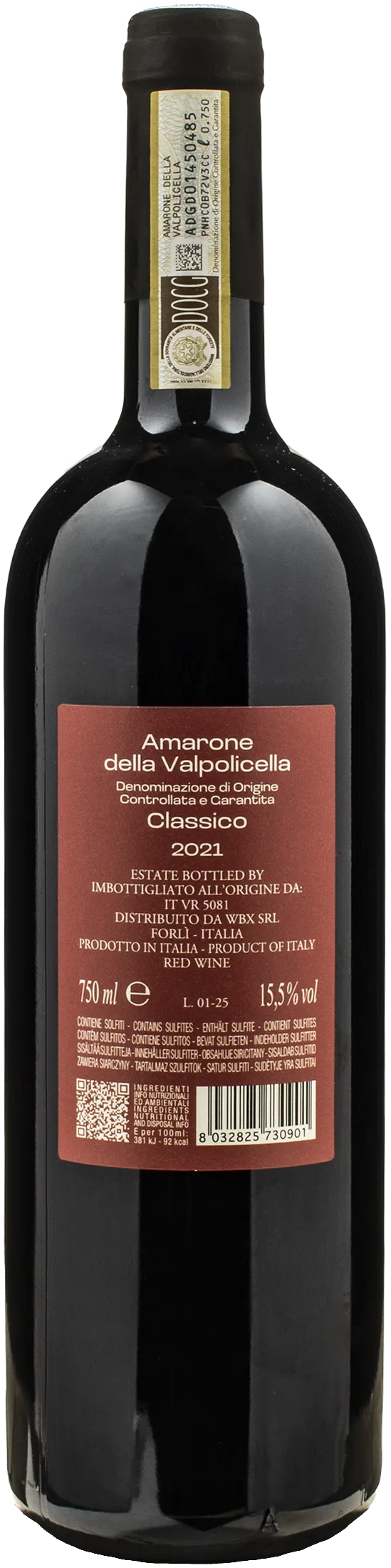 Vigne Venete Amarone della Valpolicella Classico 2021