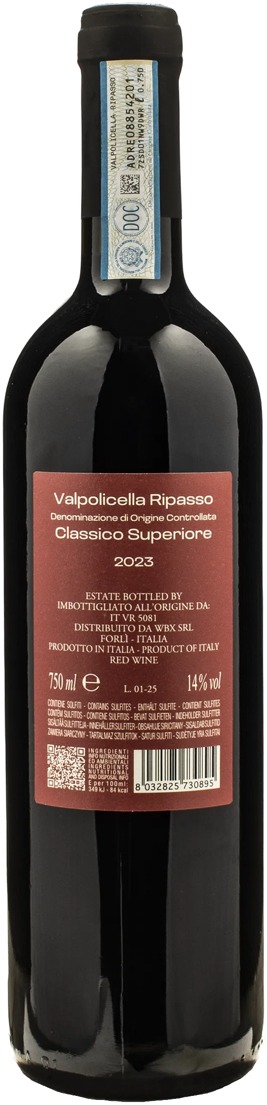 Vigne Venete Valpolicella Ripasso Classico Superiore 2023