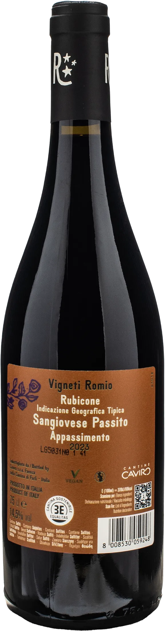 Vigneti Romio Sangiovese Appassimento 2023