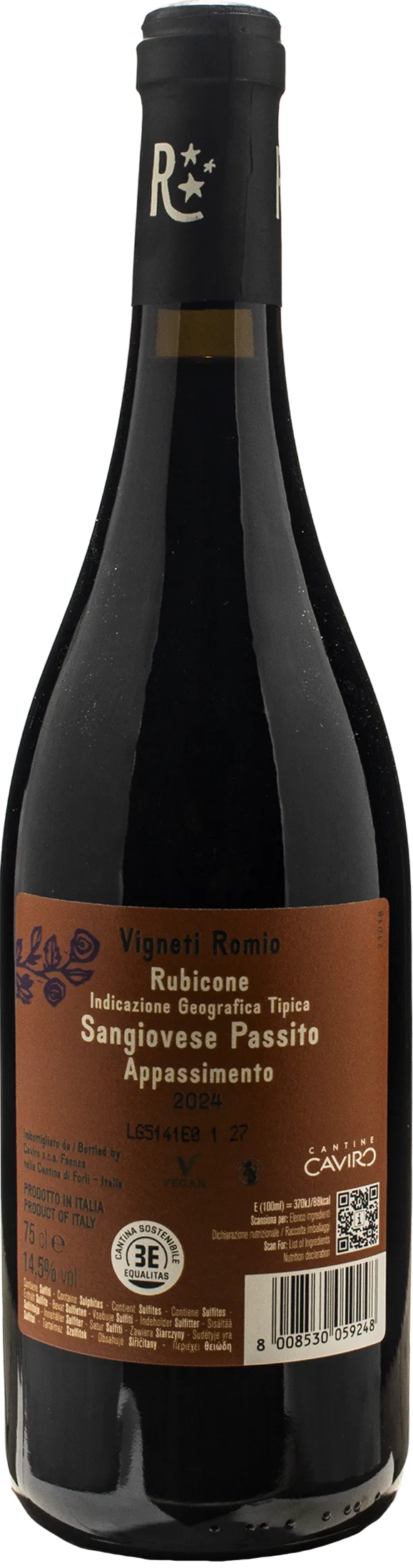 Vigneti Romio Sangiovese Passito Appassimento 2024
