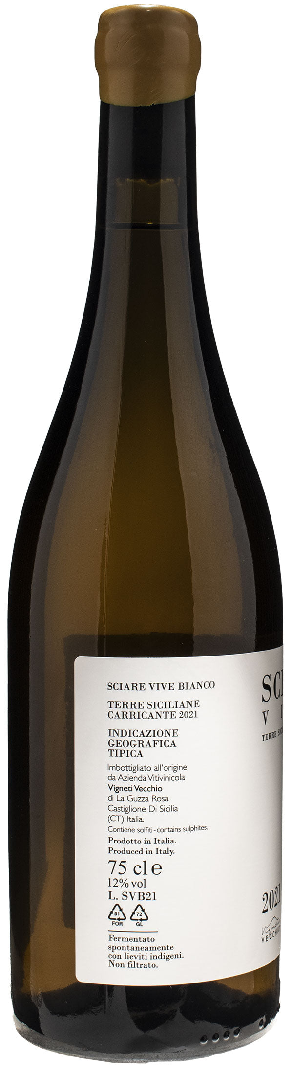 Vigneti Vecchio Terre Siciliane Carricante Bianco Sciare Vive 2021