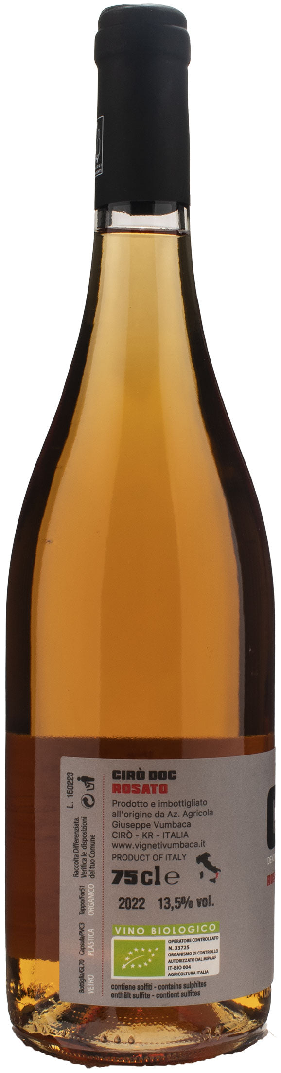 Vumbaca Ciro Rosato 2022