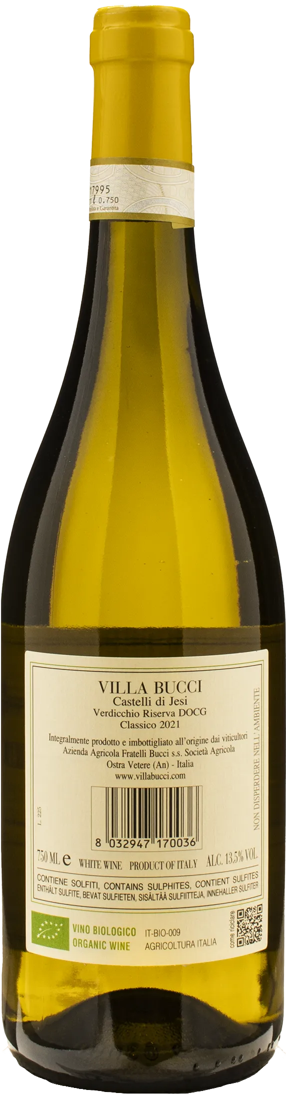 Villa Bucci Verdicchio dei Castelli di Jesi Classico Riserva 2021
