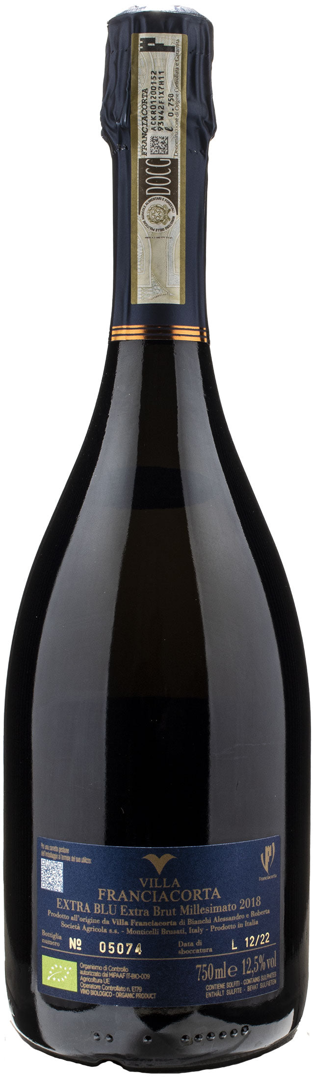 Villa Franciacorta Extra Brut Millesimato Extra Blu 2018