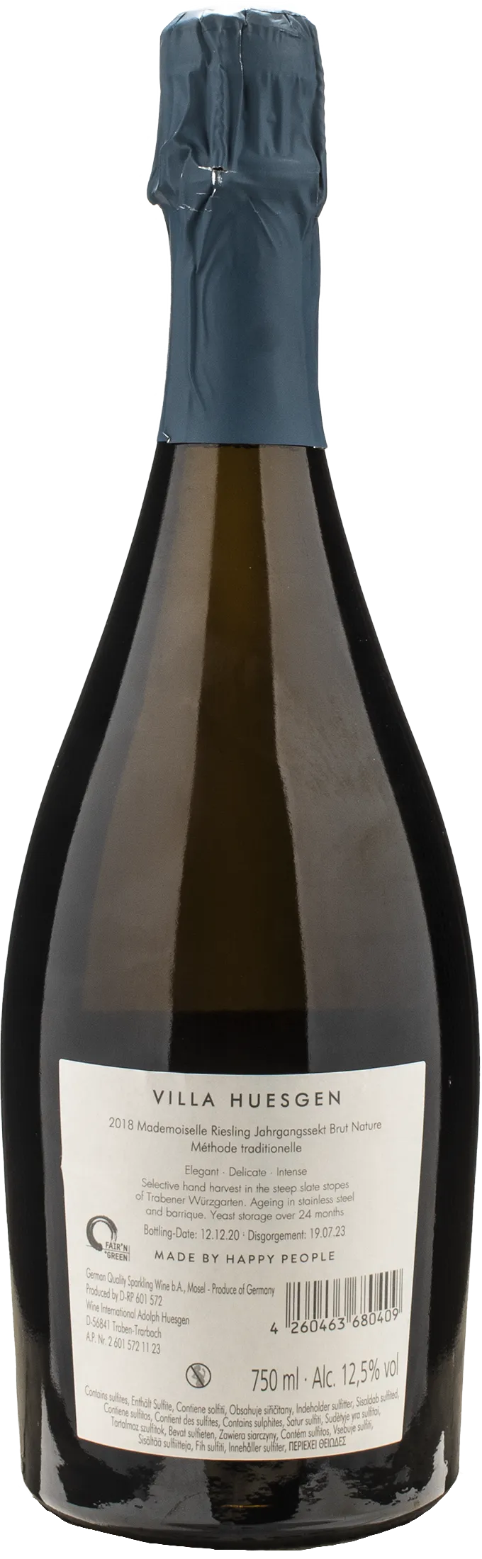 Villa Huesgen Riesling Brut Methode Traditionelle Mademoiselle 2018