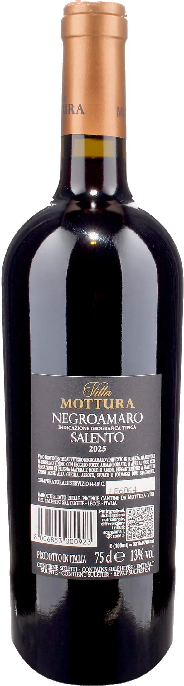 Villa Mottura Negroamaro Salento 2025