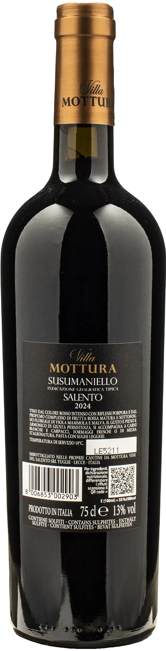 Villa Mottura Salento Susumaniello 2024