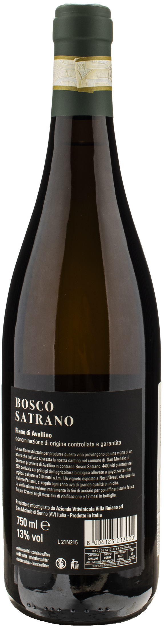 Villa Raiano Fiano di Avellino Bosco Satrano 2020