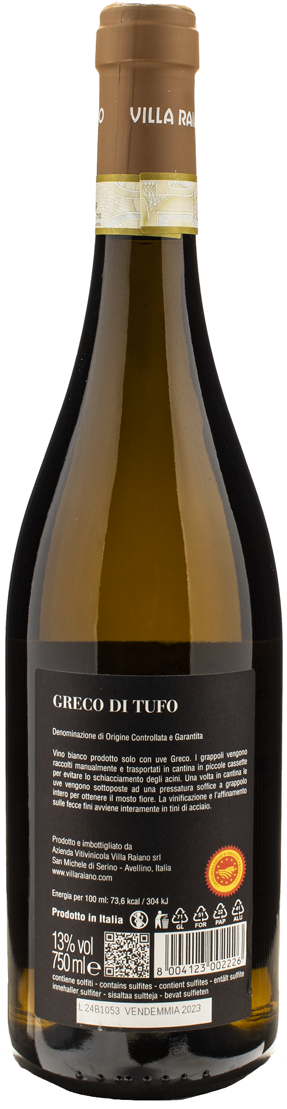 Villa Raiano Greco di Tufo 2023