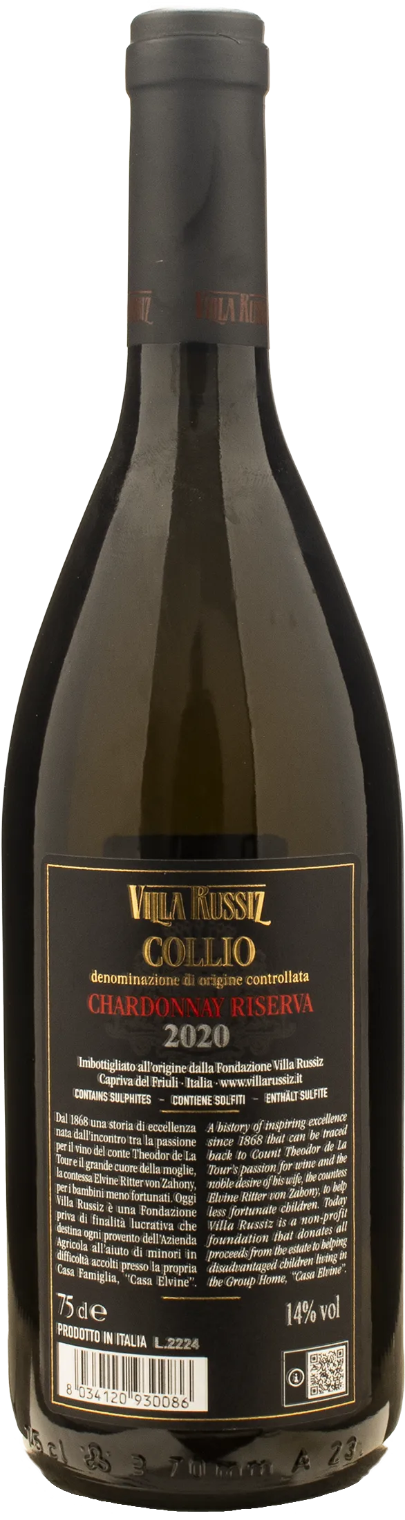 Villa Russiz Chardonnay Riserva Grafin De La Tour 2020