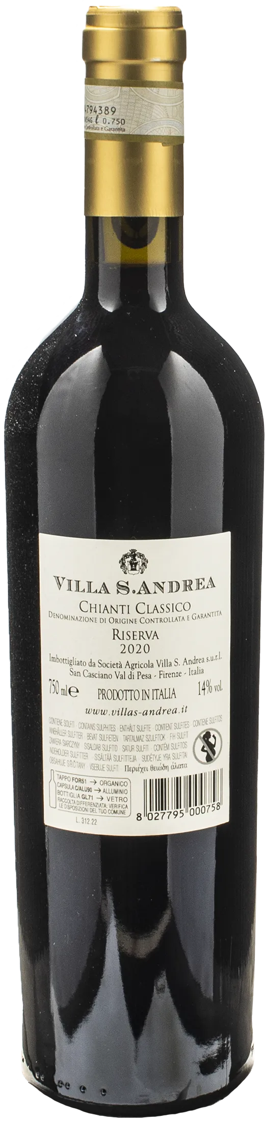 Villa S.Andrea Chianti Classico Riserva 2020