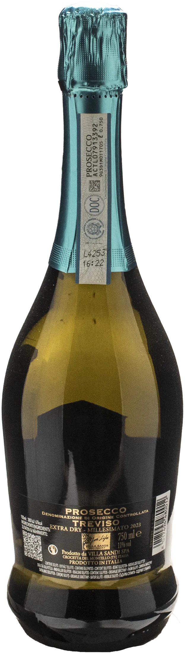 Villa Sandi Prosecco Treviso Il Fresco Millesimato Extra Dry 2023