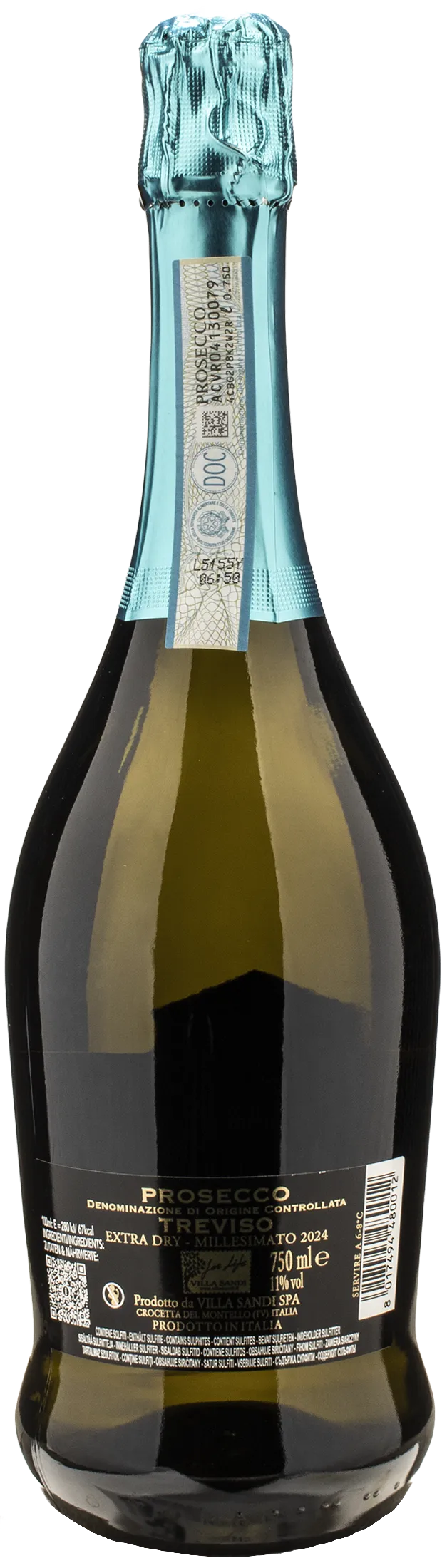 Villa Sandi Prosecco Treviso Il Fresco Millesimato Extra Dry 2024