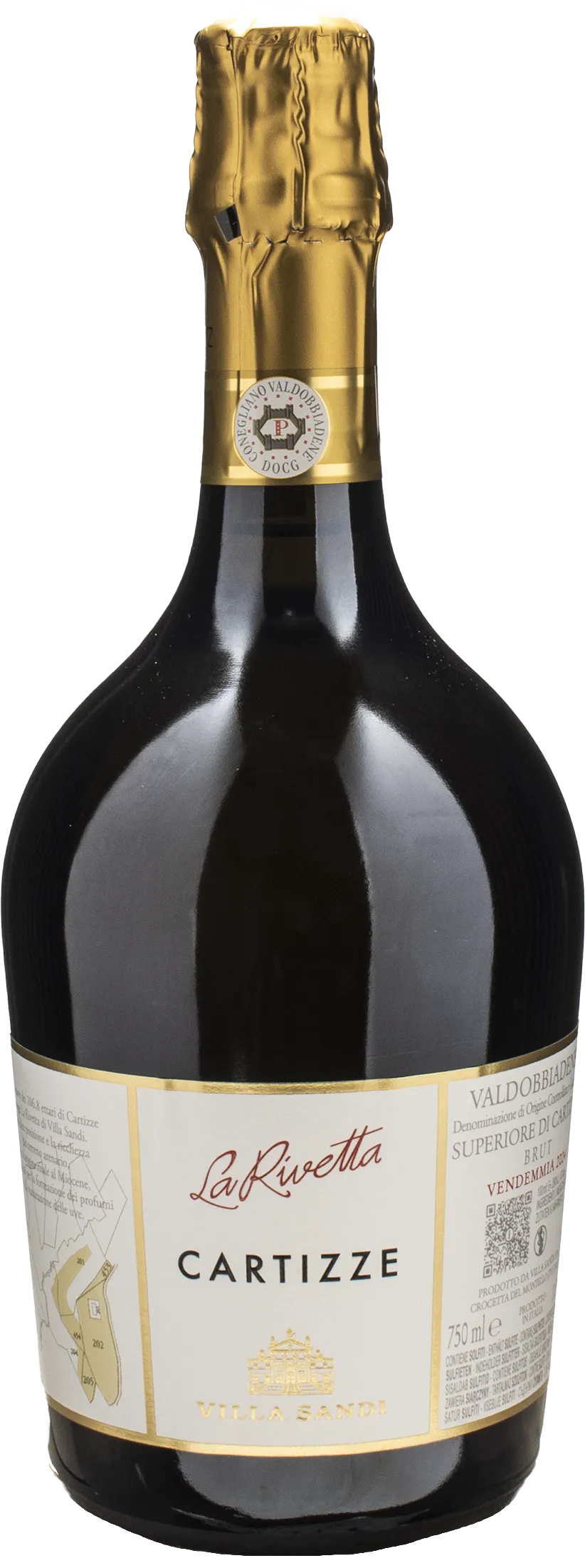 Villa Sandi Valdobbiadene Superiore di Cartizze Vigneto la Rivetta Brut 2024