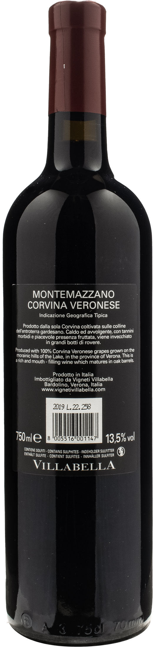 Villabella Corvina Veronese Montemazzano 2019