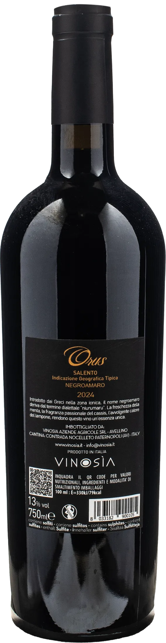 Vinosia Orus Negroamaro 2024