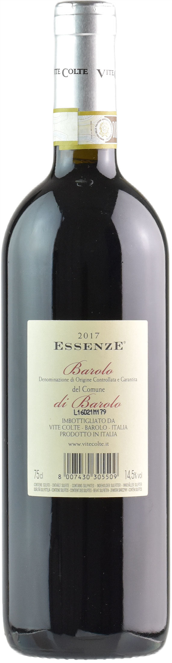 Vite Colte Barolo del Comune di Barolo Essenze 2017