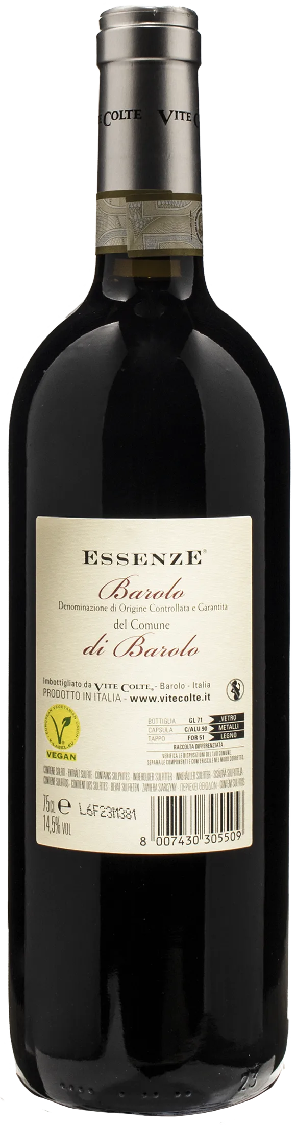 Vite Colte Barolo del Comune di Barolo Essenze 2019