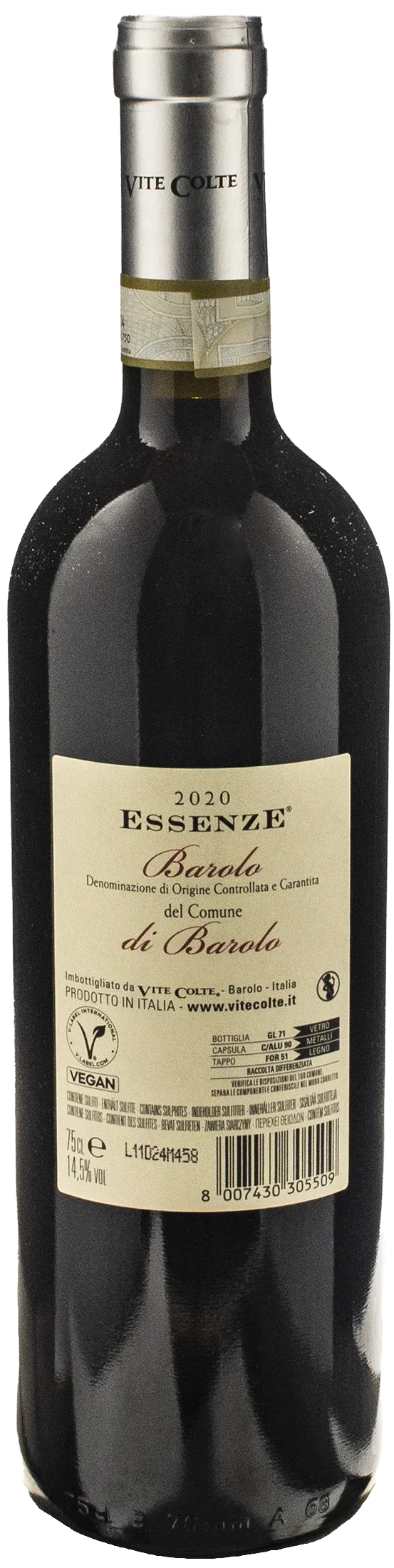 Vite Colte Barolo del Comune di Barolo Essenze 2020