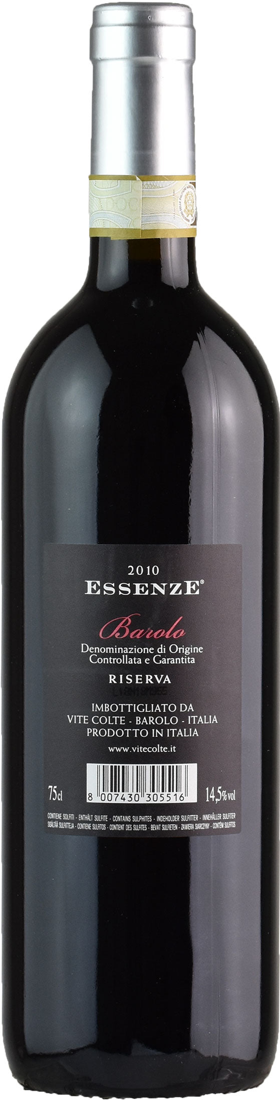 Vite Colte Barolo Essenze Riserva 2010