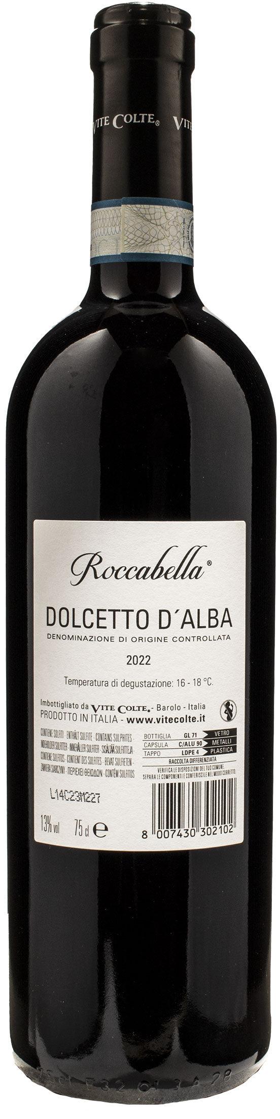 Vite Colte Dolcetto d'Alba Roccabella 2022