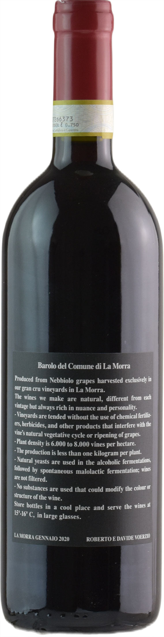 Voerzio Barolo del Comune di La Morra 2017