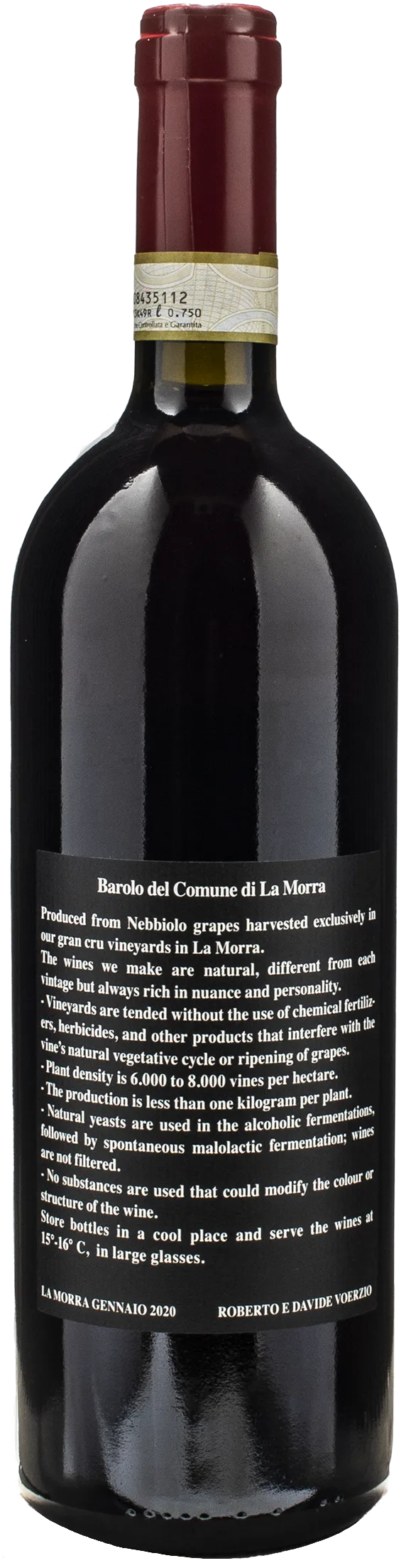 Voerzio Barolo del Comune di La Morra 2020