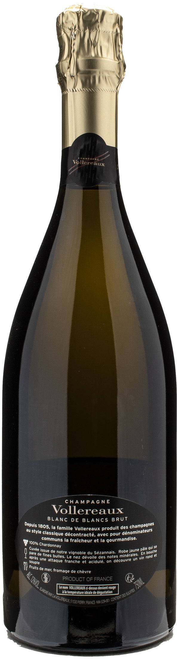 Vollereaux Champagne Blanc de Blancs Brut