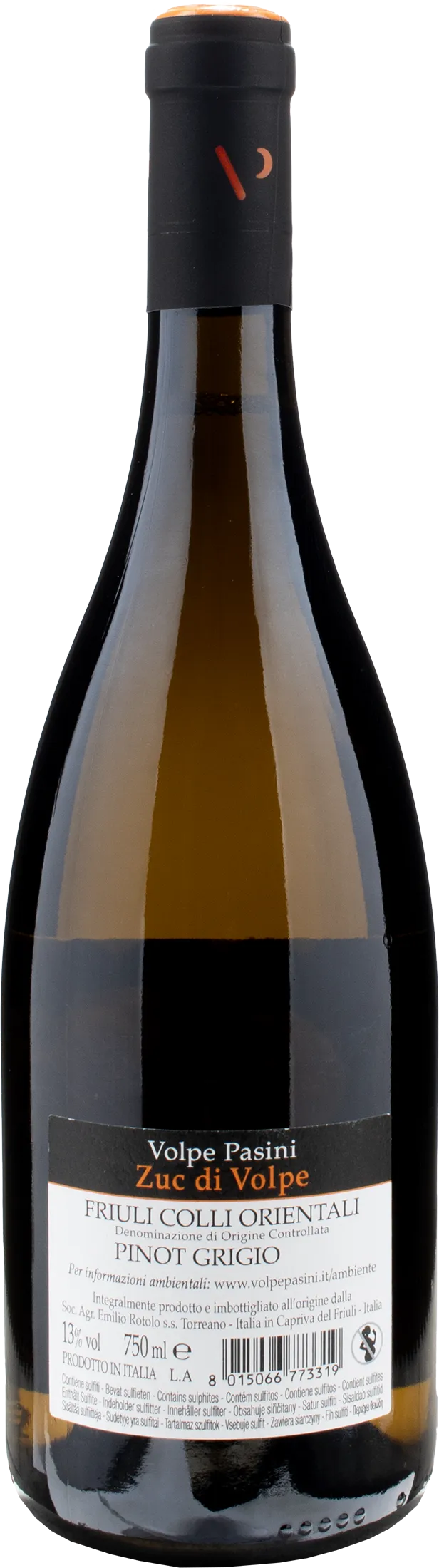 Volpe Pasini Zuc di Volpe Pinot Grigio 2021