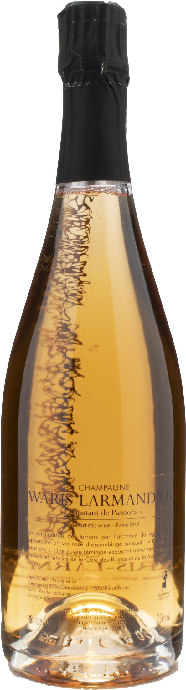 Waris Larmandier Champagne Cuvee L'instant de Passions Rosè Extra Brut