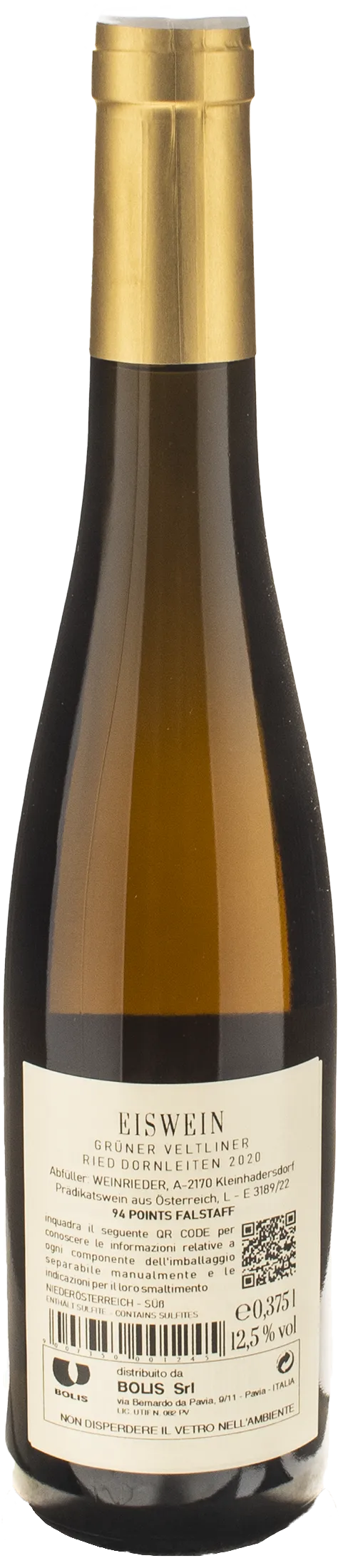 Weinrieder Eiswein Gruner Veltliner 0.375L 2020