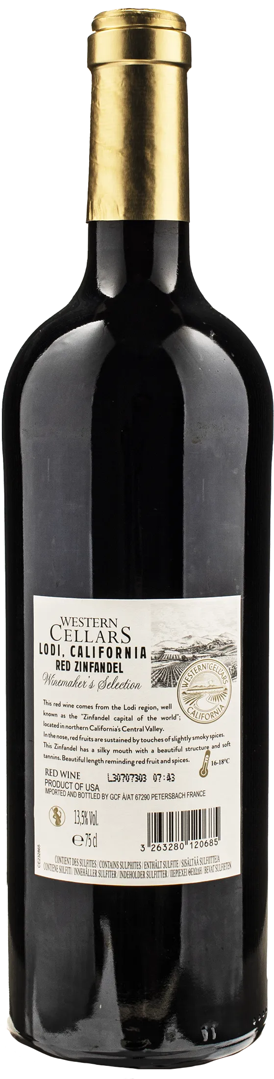 Western Cellars California Zinfandel 2022