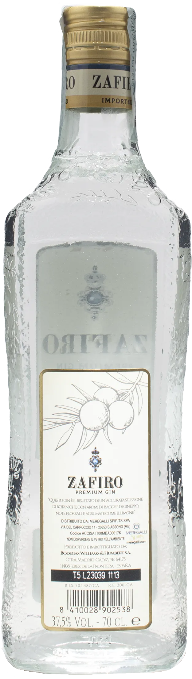 William & Humbert Zafiro Premium Classic Gin