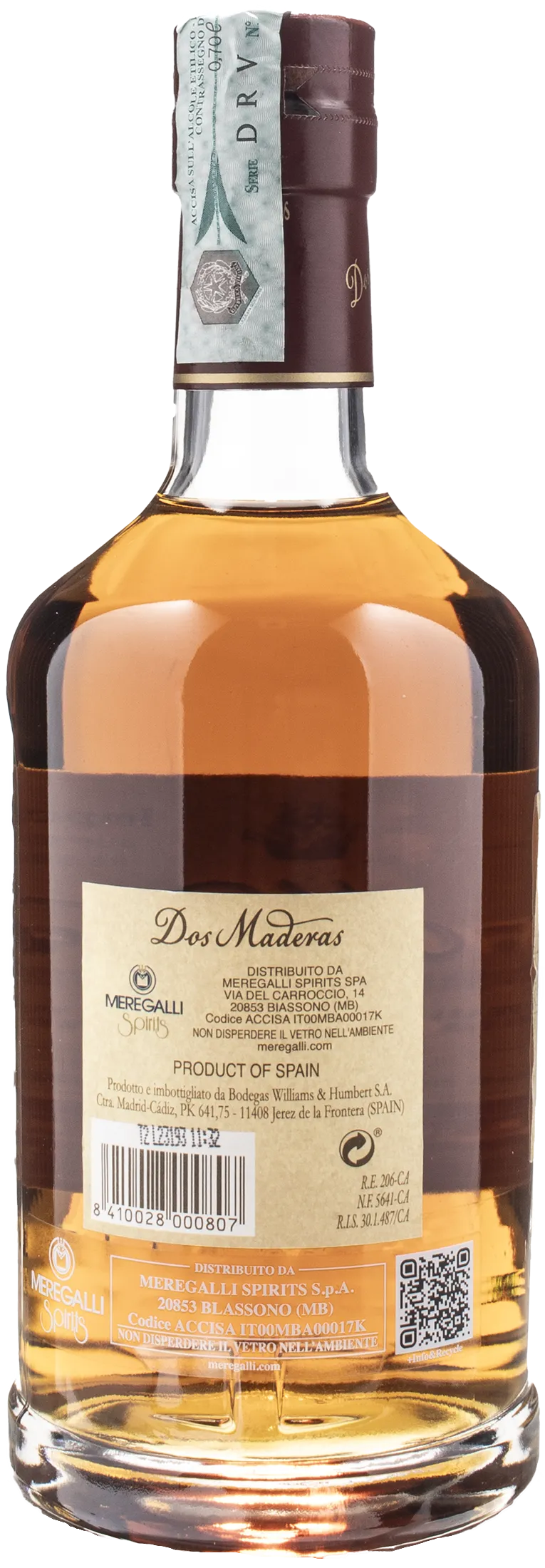 Williams & Humbert Dos Maderas Double Aged Rum 5+3 Anos 0.7L