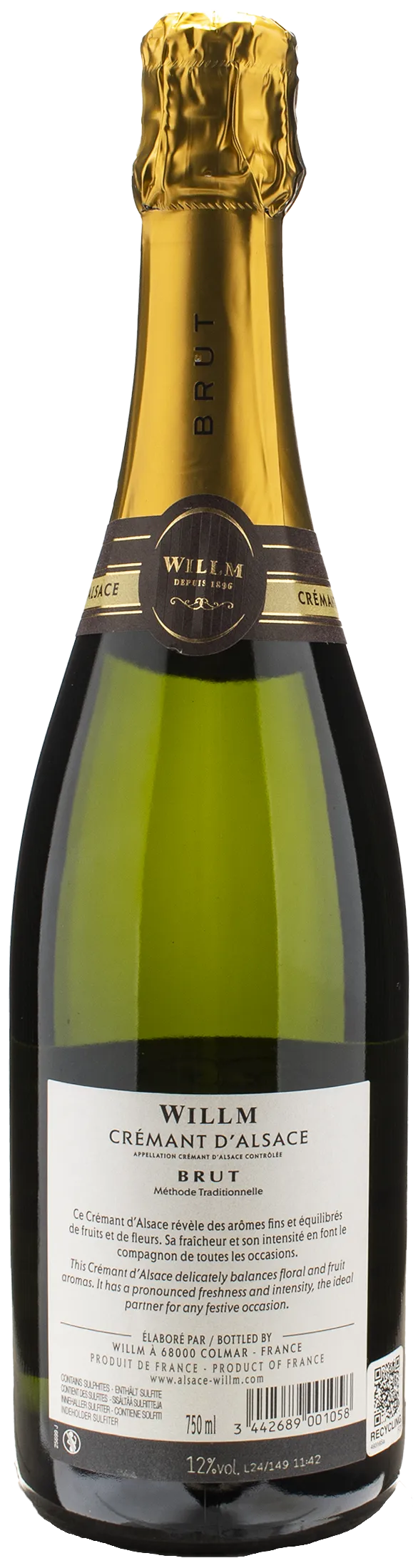 Willm Cremant d'Alsace Brut Reserve