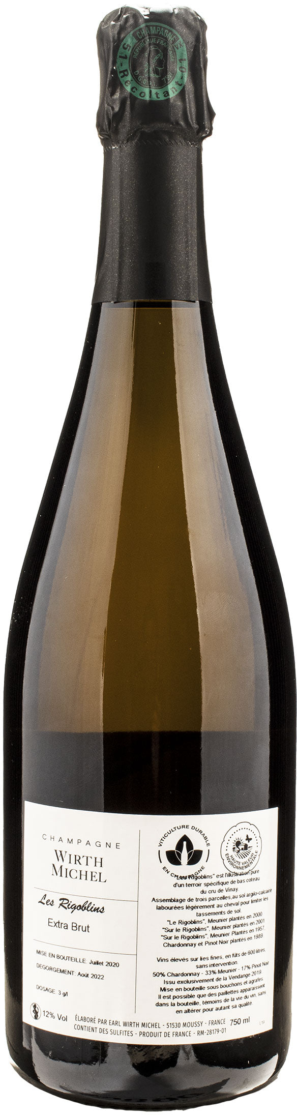 Wirth Michel Champagne Les Rigoblins Extra Brut