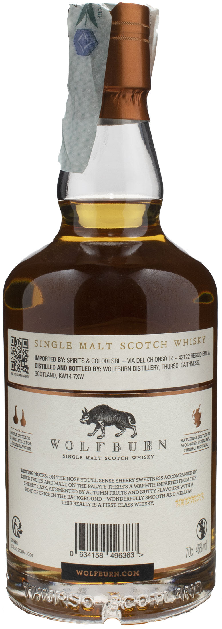 Wolfburn Single Malt Scotch Whisky Aurora Sherry Oak 0.7L