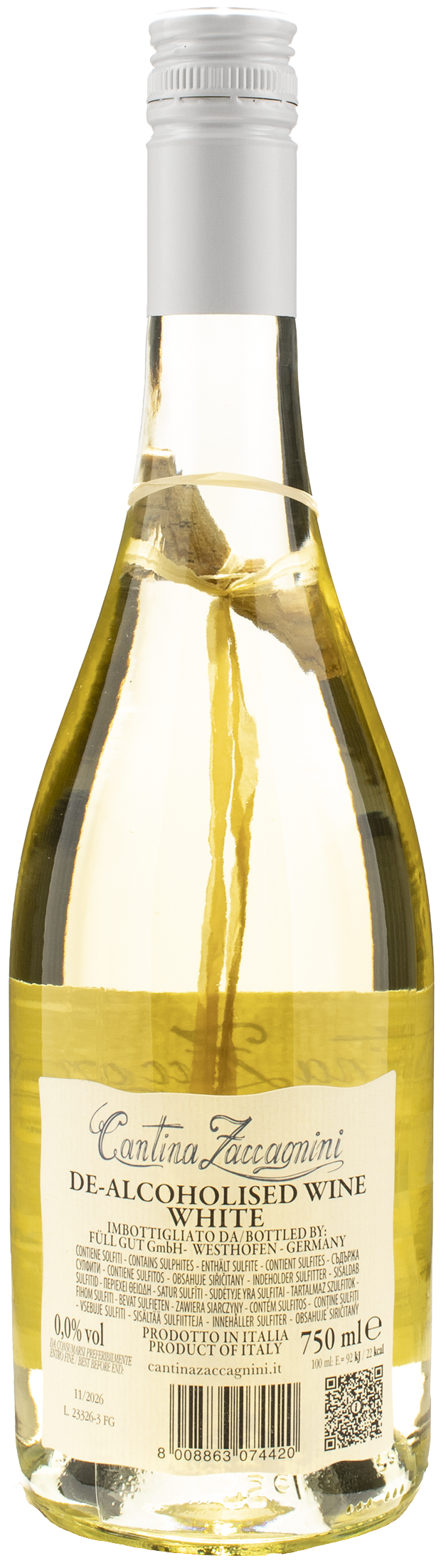 Zaccagnini Tralcetto Bianco Zero Alcol