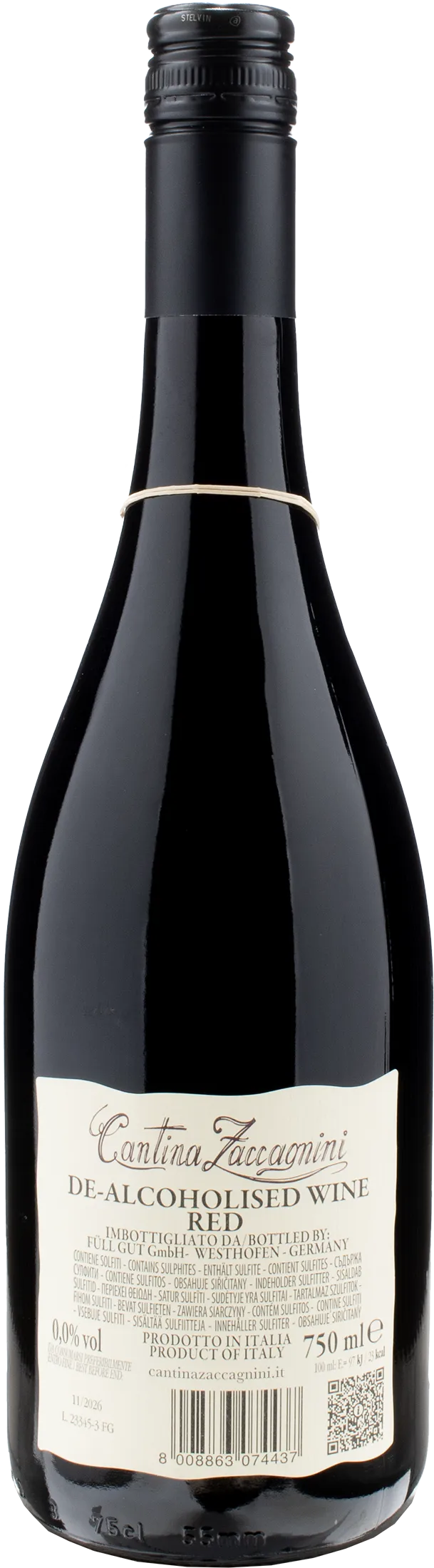 Zaccagnini Tralcetto Rosso Zero Alcol