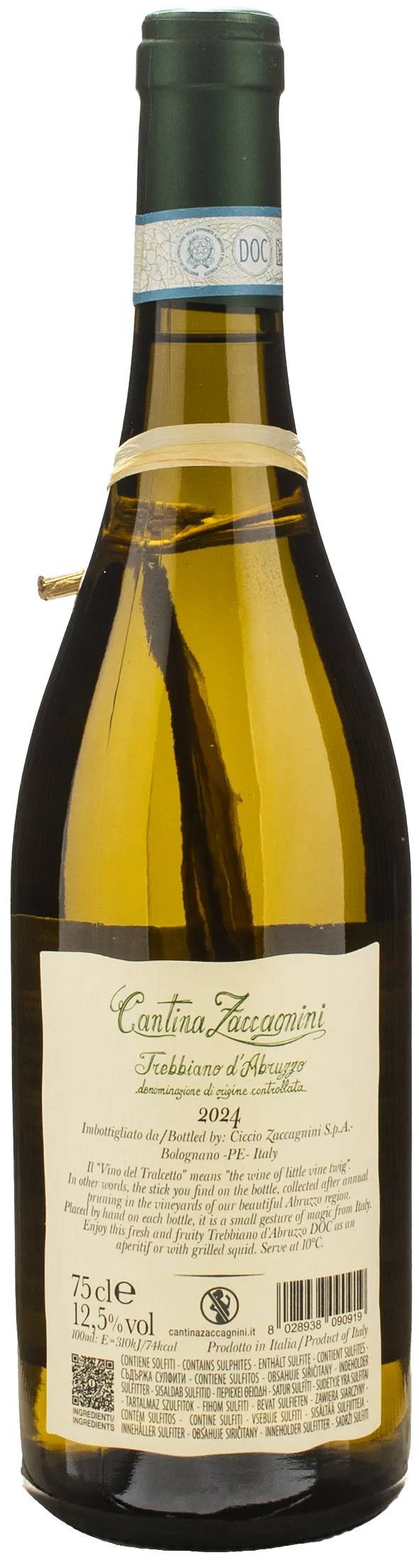 Zaccagnini Trebbiano d'Abruzzo Bianco di Ciccio Tralcetto 2024