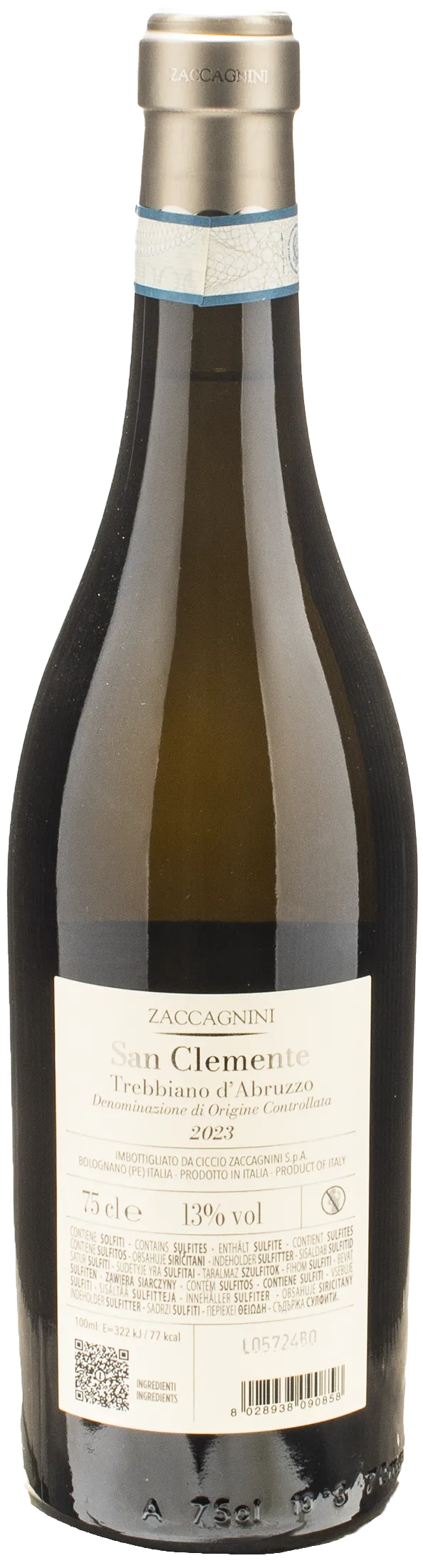Zaccagnini Trebbiano d'Abruzzo San Clemente 2023