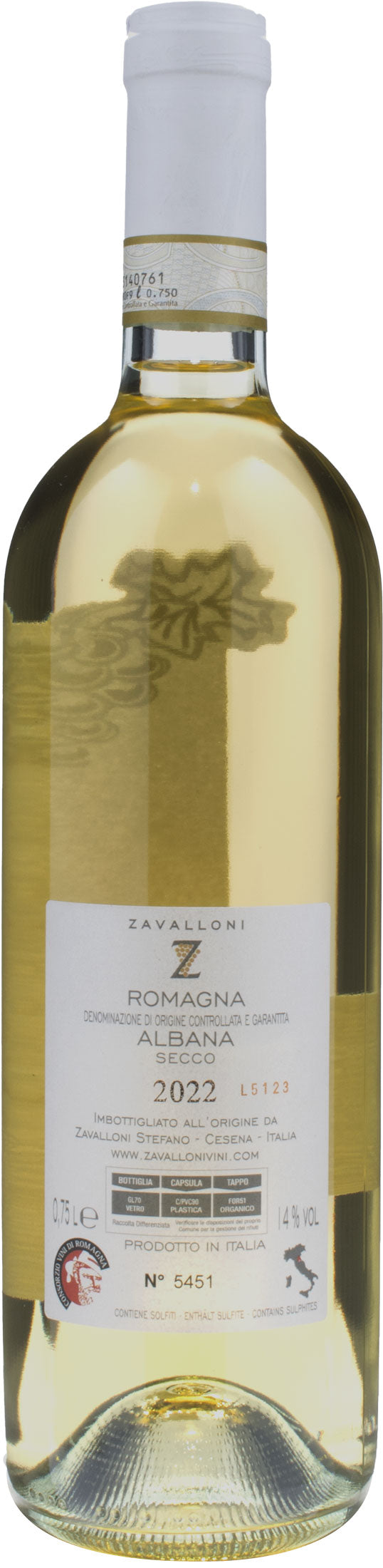 Zavalloni Romagna Albana Secco 2022