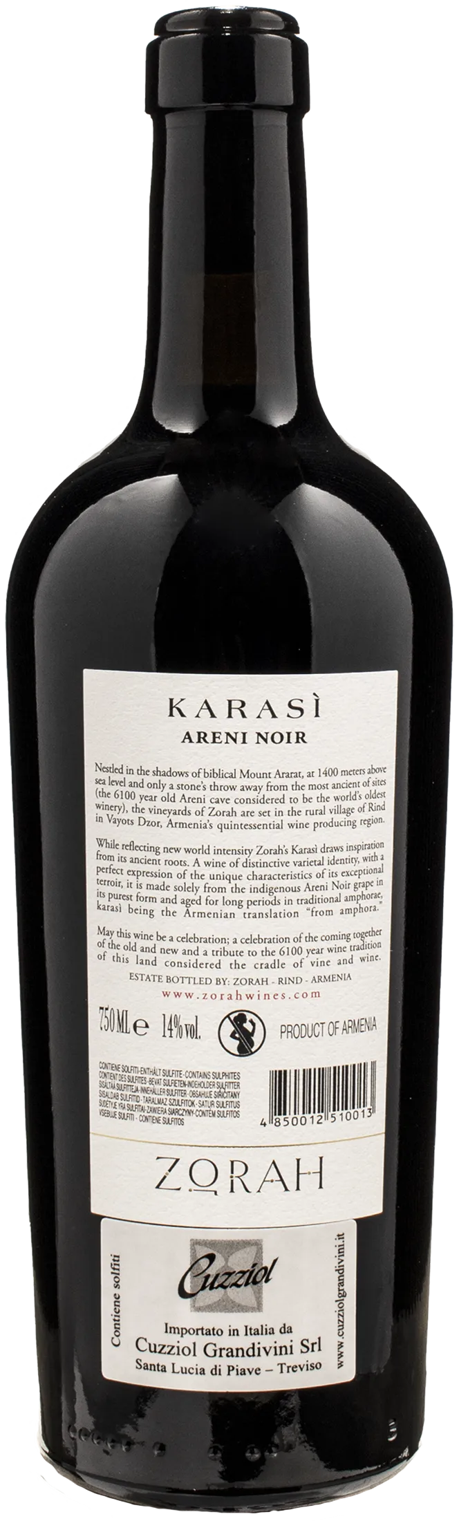 Zorah Karasi Areni Noir 2021