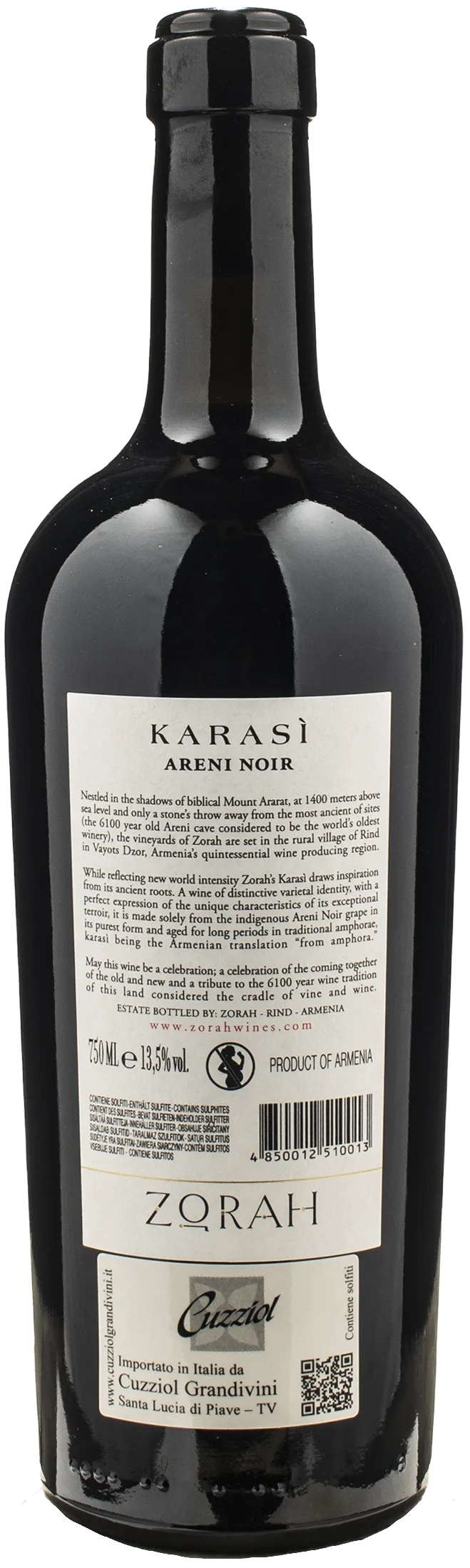 Zorah Karasi Areni Noir 2022