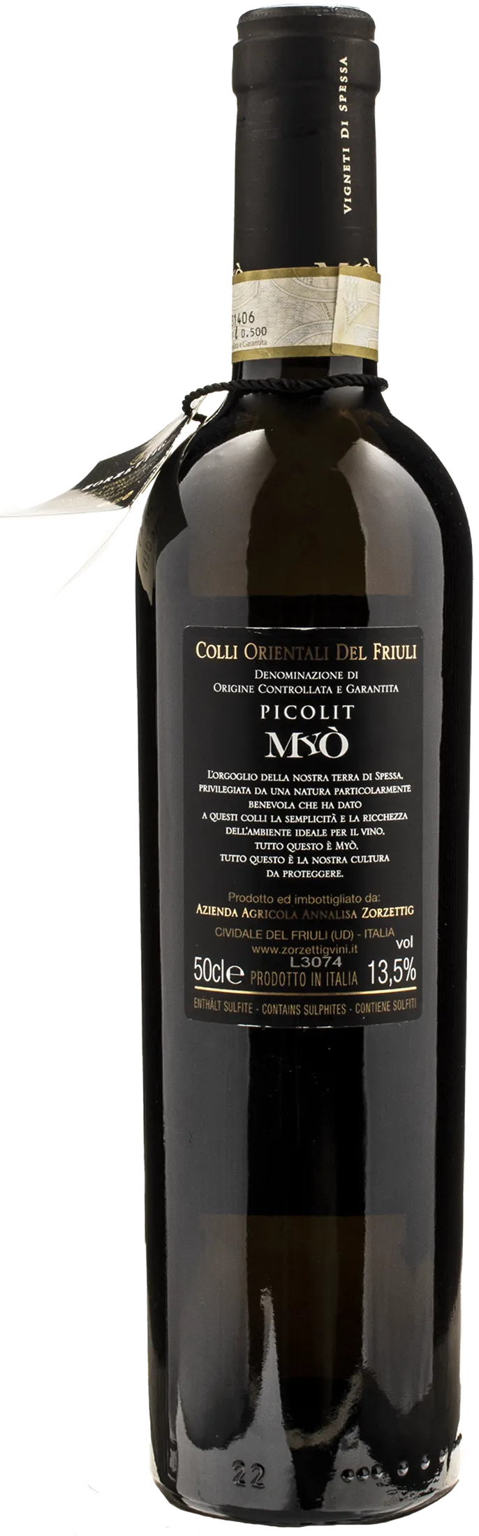 Zorzettig Myo Picolit 0.5L 2019