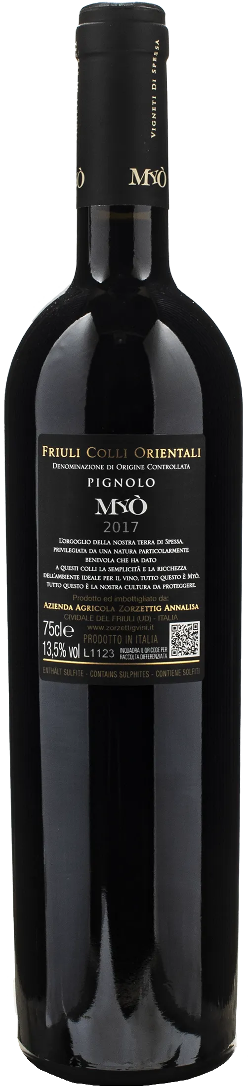 Zorzettig Myo Pignolo 2017