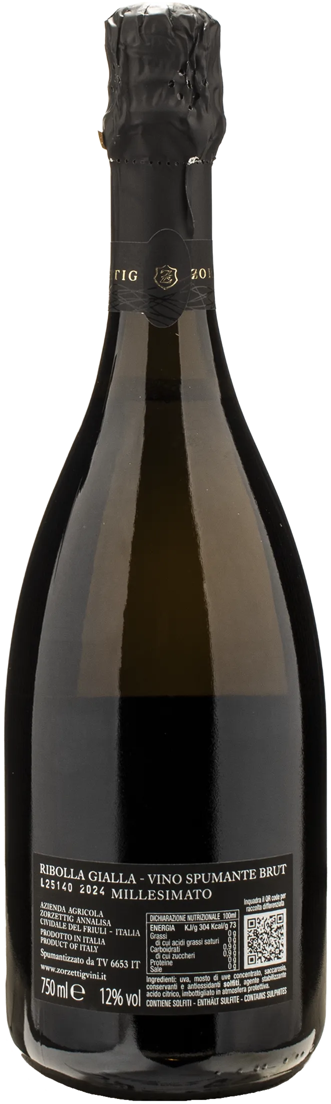 Zorzettig Vino Spumante Ribolla Gialla Brut Millesimato Optimum 2024