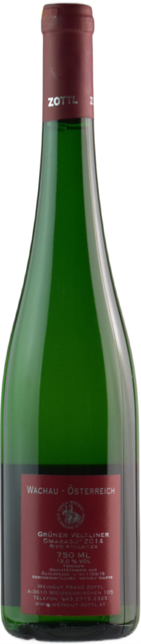 Zottl Gruner Veltliner Smaragd Trocken 2014